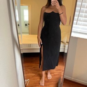 C/MEO Collective black midi dress